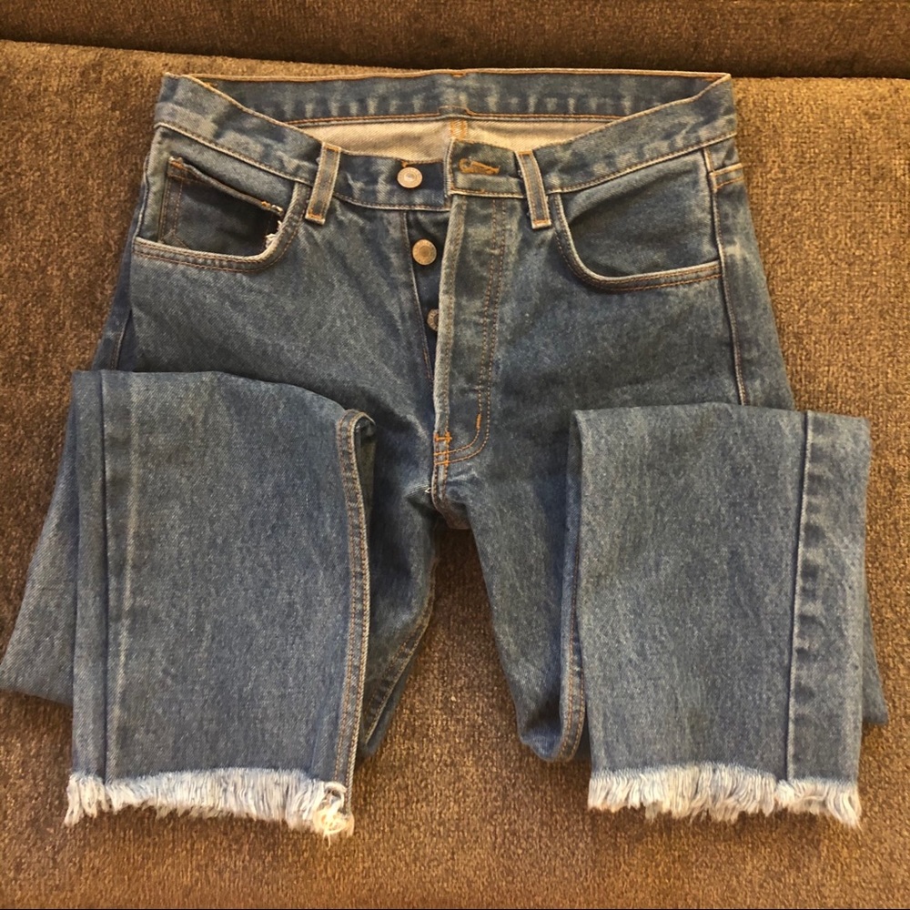 Brandy Melville Blue Straight Leg Jeans